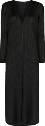 Issey Miyake Kleedjes, Dames, Zwart, L, Polyester, Pleats Dress