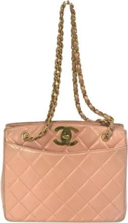 Chanel Pre-owned Fabric chanel-bags - Dames - Vintage Schoudertas - Roze - ONE Size - Vintage