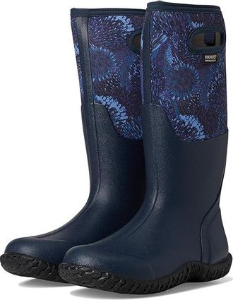 Bogs Mesa - Dandelion Womens Rain Boots Navy : 12 M, Synthetic