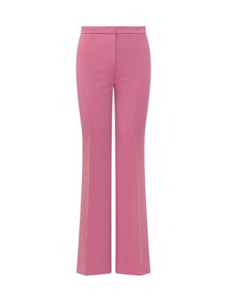 Pinko Pink Flared Flat Front Pants