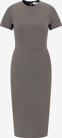 Victoria Beckham Etuikleid aus doppeltem Wollcr&ecirc;pe Fitted T-Shirt