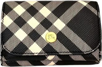 Burberry Pre-owned Wallets, male, Multicolor, Size: ONE SIZE Pre-owned Leather Trifold Wallet