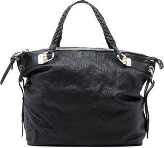 Gucci Pre-owned Tote Bags, female, Black, Size: ONE SIZE Pre-owned Leather Tote Bag