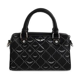 Zadig&Voltaire Handbags, female, Black, Size: ONE SIZE Sunny XS Vibe Monogram Bag