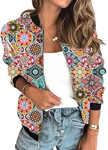 Veste Bomber Femme Légère Printemps-Été – Blouson Décontracté Manches Longues Zippé, Style Casual Sport Tendance