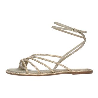 Le Silla Sandals Golden - female - Le Silla - Flat Sandals - Yellow - 5 1/2 UK - Shoes