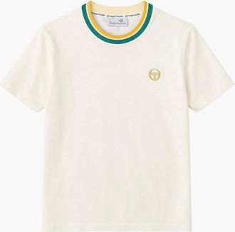 Sergio Tacchini Mens Sergio Tacchini Monte Velour T-Shirt Gardenia - White - Size: 46