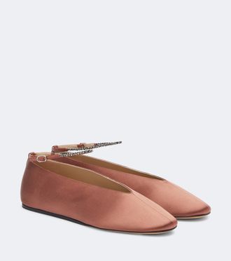 Le Monde Beryl Le Monde B&eacute;ryl Olympia embellished satin ballet flats