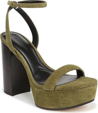 Favorite Daughter Ruby Ankle Strap Platform Sandal in Lemongrass at Nordstrom, Size 8.5