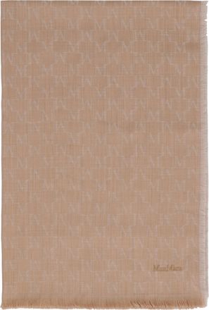 Max Mara Womens Stole Magico Camel Virgin Wool Scarf Scarfs