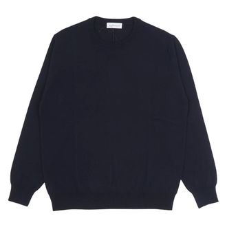 Bellwood Round-neck Knitwear, male, Blue, Size: 3XL Round-neck Knitwear