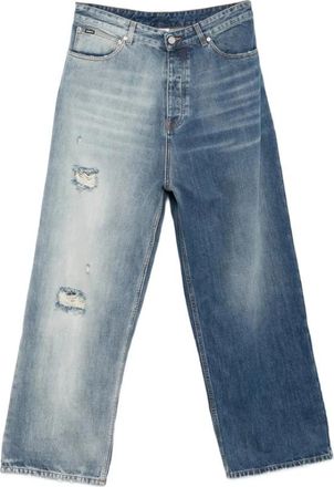 VETEMENTS Distressed Jeans - Heren - Regular Fit Jeans - Blauw - W26 - Katoen - Jeans