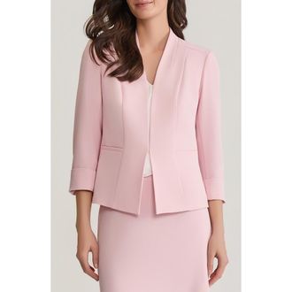 Kasper Cuff Sleeve Jacket in Tutu Pink at Nordstrom, Size 10
