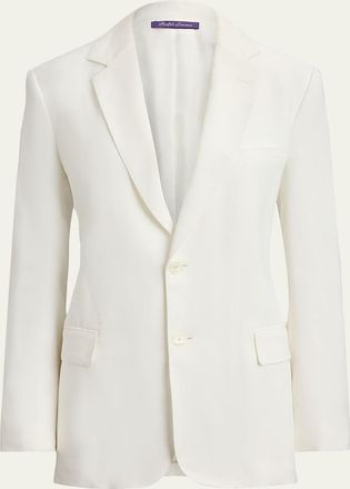 Ralph Lauren Collection Marcy Viscose-Ramie Single-Breasted Blazer