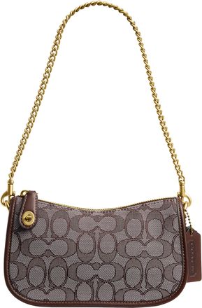 Coach Coach Womens Swinger Bag 20 in Signature Jacquard, B4/Oak Maple, One Size