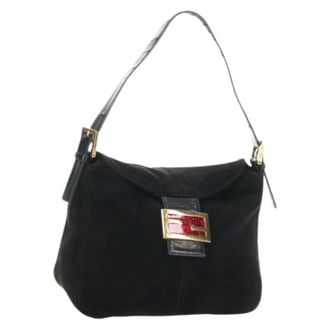 Fendi Pre-owned Shoulder Bags, female, Black, Size: ONE SIZE Pre-owned Vintage Shoulder Bag