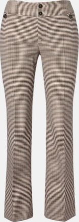 Etro Checked wool-blend cropped flared pants