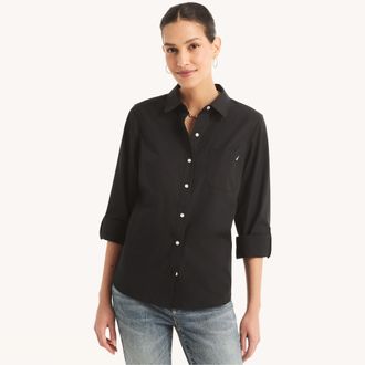 Nautica Womens Button-Up Shirt