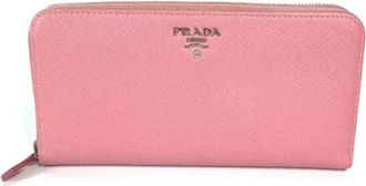 Prada Tweedehands leren portemonnees - Dames - Vintage Accessoires - Roze - ONE Size - Vintage