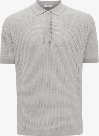 Gentiluomo Crochet Polo | Lichtgrijs