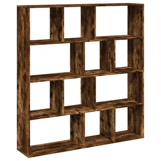 vidaXL Libreria Rovere Fumo 132x29x141,5 Cm In Legno Multistrato Vidaxl