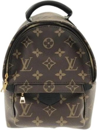Louis Vuitton Pre-owned Vintage Canvas Rugzak - Dames - Vintage Rugzakken - Bruin - ONE Size - Vintage