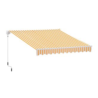 OUTSUNNY Toldo manual retr&aacute;ctil 295x245x151.5 cm naranja