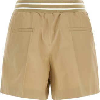 Moschino Womens Beige Cotton Bermuda Shorts