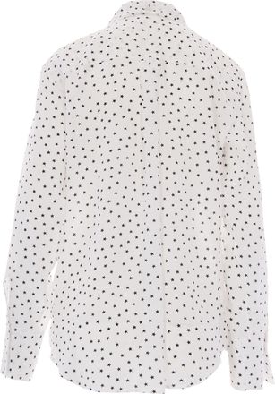 P.A.R.O.S.H. Womens Silk Shirt Stelle Cream Print