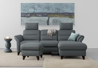 Sit&more Ecksofa »Mellum L-Form« Federkern, wahlweise mit Bettfunktion, Bettkasten und Armteilfunktion