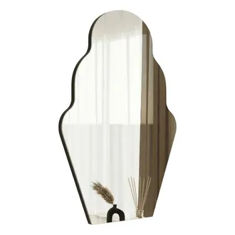 Dmora Espejo Grimaldi, Forma Rectangular, Tipo De Pared, Estructura Transparente, 50x70h Cm Negro