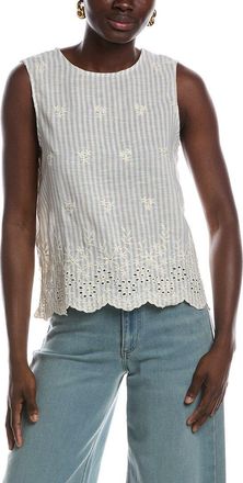 Vince Camuto Sleeveless Crewneck Blouse