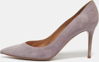 Gianvito Rossi Lilac Suede Gianvito Pumps