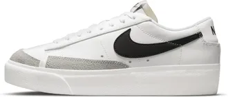 Nike Womens Blazer Low Platform Shoes in White | DJ0292-101