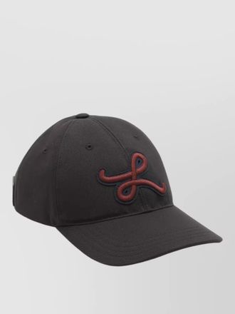 Loewe canvas cap featuring refined applique detail