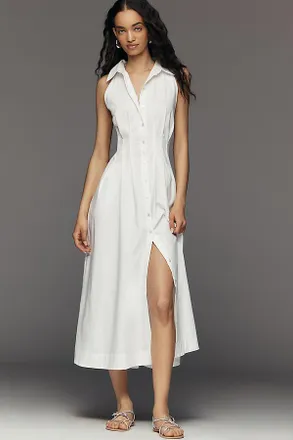 Exquise The Tobie Sleeveless Shirt Dress by Exquise