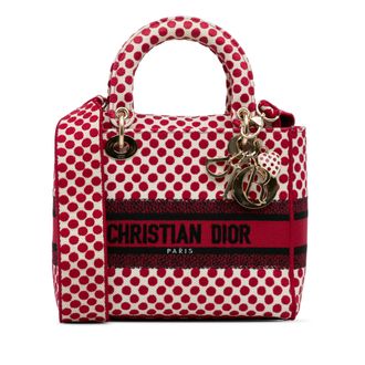 Dior Red and White Medium DiorAmour Dots Lady D Lite