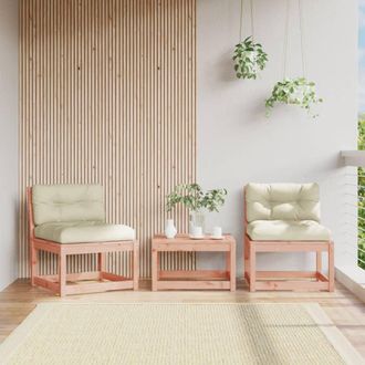 vidaXL Sof&aacute;s De Jard&iacute;n Con Cojines 2 Uds Madera Maciza Abeto Douglas Vidaxl
