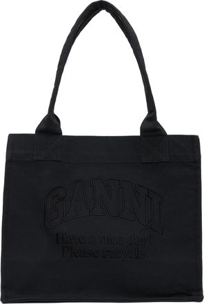★Ganni★ Small Gani Boo Tote Bag Black A5241099 A5241099SS2 Black Black Small GANNI Bou Bag | GANNI CA