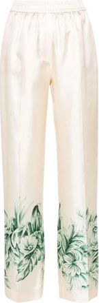 F.R.S. For Restless Sleepers F.R.S For Restless Sleepers - Pantalones de Seda Estampados Florales - Trousers - Mujer - Multicolor - L