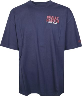 MC2 Saint Barth Delmar Oversize T-Shirt - Heren - Tops - Blauw - Maat: L Katoen