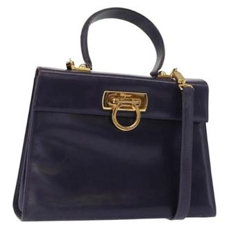 Ferragamo Pre-owned Handbags, female, Purple, Size: ONE SIZE Pre-owned Handbag