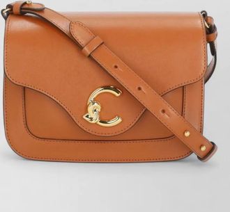 Coccinelle leather shoulder bag gold tone hardware