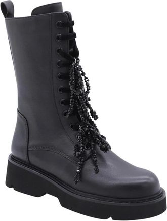 Tosca Blu Petunia Enkellaarzen voor vrouwen - Dames - Veterlaarzen - Zwart - 41 EU - Schoenen