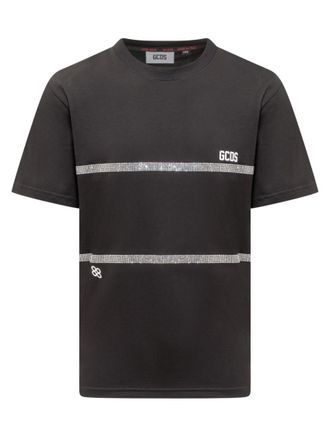 GCDS Black Crew Neck T-Shirt