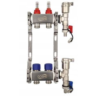 OEM Colector De Acero Inoxidable De 2 Circuitos Goshe