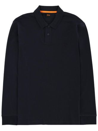HUGO BOSS Navy Blue Full Sleeves Polo