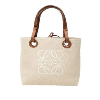 Loewe Pre-owned Canvas Satchel - Pre-owned - Mujer - Beige - ONE SIZE