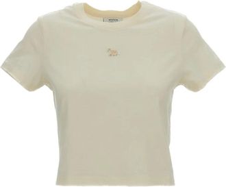 Maison Kitsun&eacute; T-Shirts - Dames - T-shirts - Beige - L - Tops