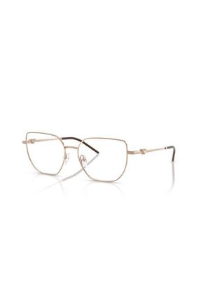 Emporio Armani 53mm Irregular optical glasses in Gold at Nordstrom